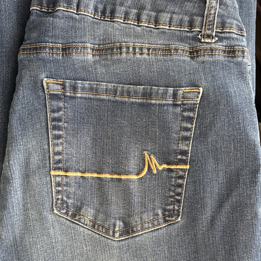 Maurices Mid Rise Blue Flare Jeans